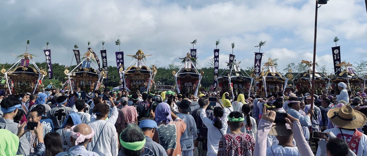 茅ヶ崎浜降祭の様子